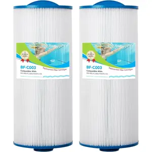 Filter  Replacement for Unicel 6CH-960, Jacuzzi Filters J-300 J-400, Filbur FC-2800, PJW60TL-F2S, 14081, 15 1/2" x 6 3/4" Hot Tub Filter, Closed Handle(Not be Removed), Pack of 2