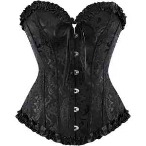 Renaissance Corset Tops For Women: White Corsets Plus Size Ren Faire For Renaissance Festival sporty waist slimmer Curvy Floral Adjustable Customized Fashion CropGirls Gothic Smooth Streetwear Womenswear Clothes abdominal belt Crop