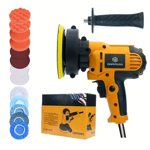 ZEEKMUSS Car Buffer Polisher, Car Polisher With Polishing Disc Accessory Set, 1000-4500RPM Stepless Speed Adjustment, For Car Detail Polishing, Waxin