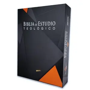 Biblia de Estudio Teológico RV1960, imitación piel, negro con índice