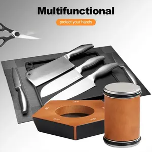 Rolling Knife Sharpener, Professional Rolling Knife Sharpener Kit with 5 Magnetic Angle Offer 12/15/18/20/22° for Kitchen Knives