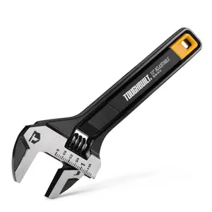 1pc Toughbuilt High Precision Dual Scale Adjustable Wrench, Large Opening Multi-Functional Wrench Tb-H3-70-10