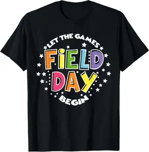 It's Field Day Graphic Tee, Let The Games Begin Field Day Youth Shirt, Field Day Unisex T-Shirt for Adults & Kids