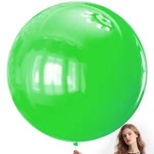 4pcs Green Balloons, 18inch Extra Large Big Green Latex Balloons, for St. Patrick's Day Party Decoration, Valentine's Day, Retirement Party, birthday party decoration supplies, New Year Celebration, Romantic Special Night Decorations, Balloon Set
