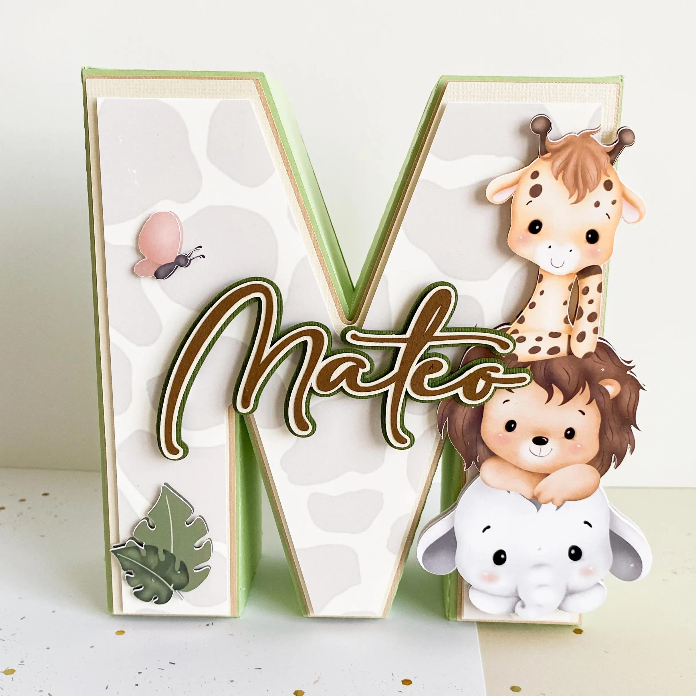 Safari - 3D letters, Animals safari Birthday Party, Safari party Decor, Safari baby shower Sign
