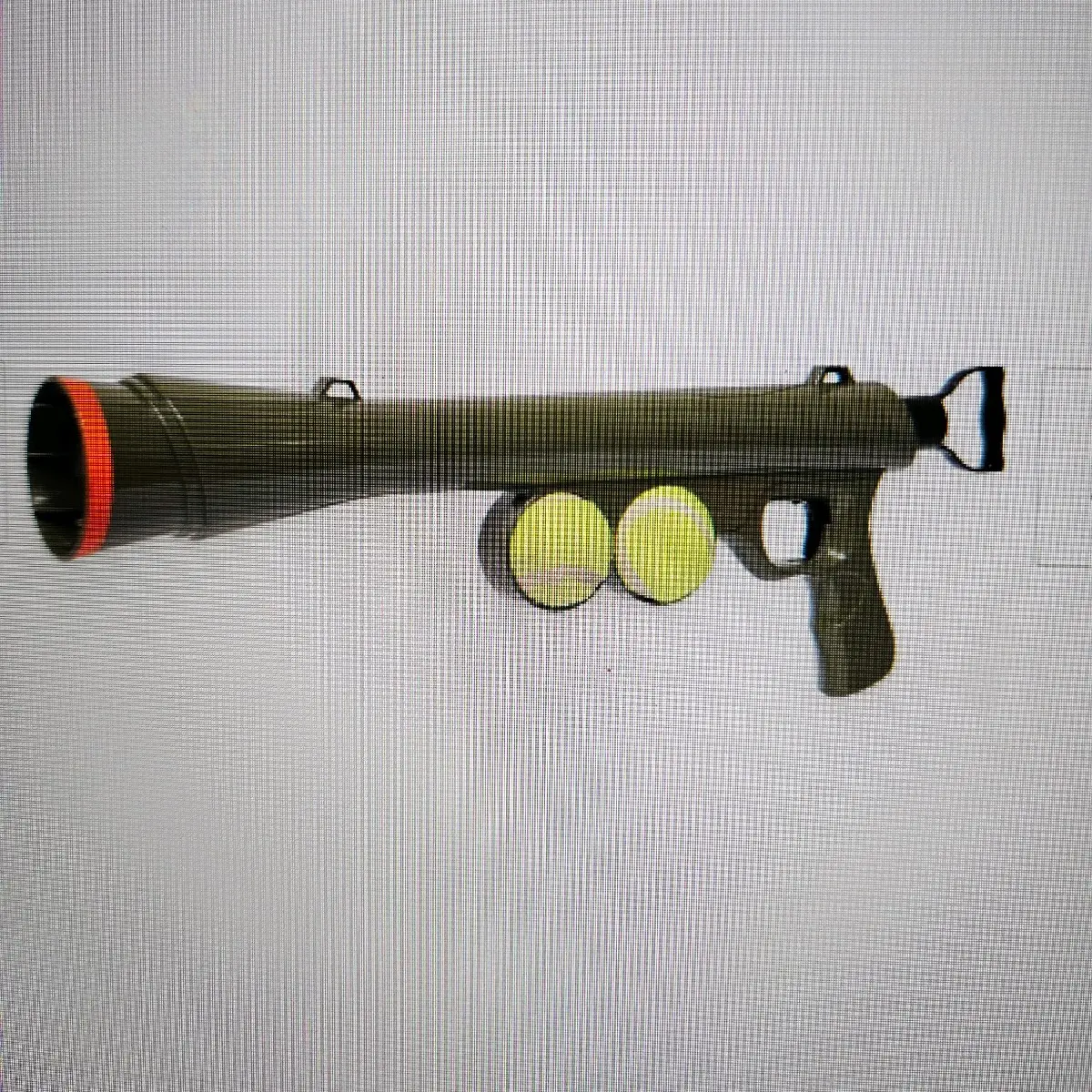 Tennis ball gun of dogs