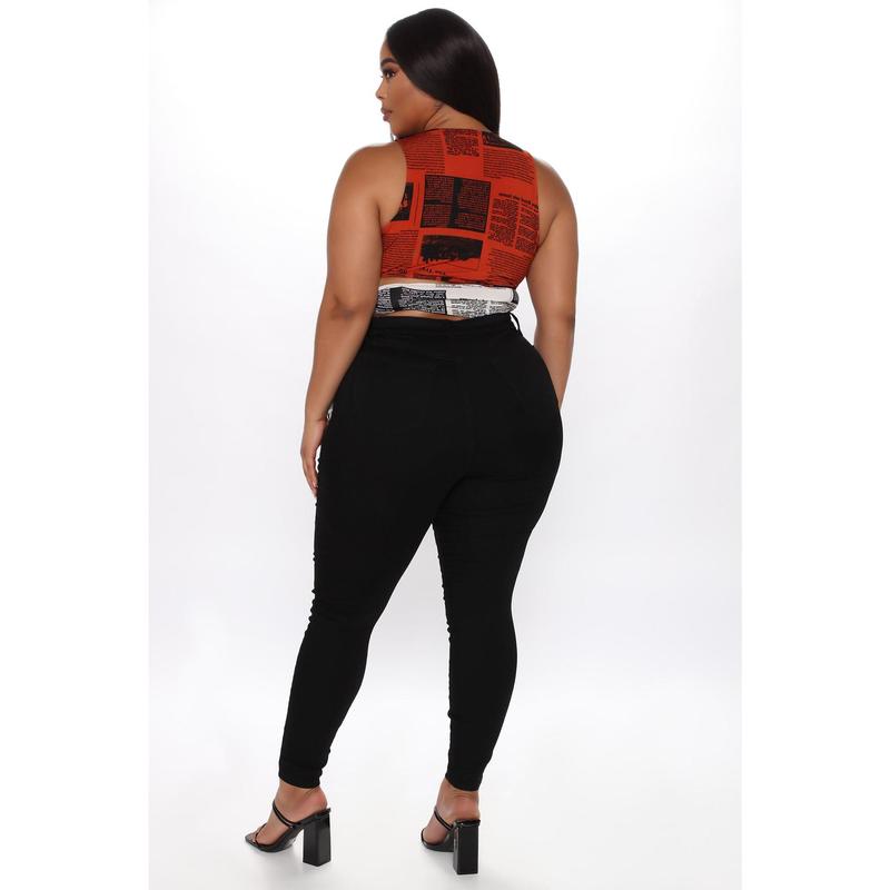 Flex Game Strong Super High Rise Skinny Jeans - Black