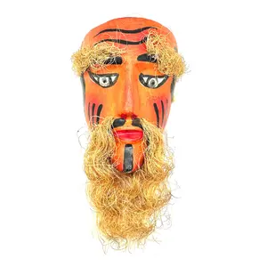 Handmade and Painted - Mexican Ceremonial Folk Mask - Barbudos