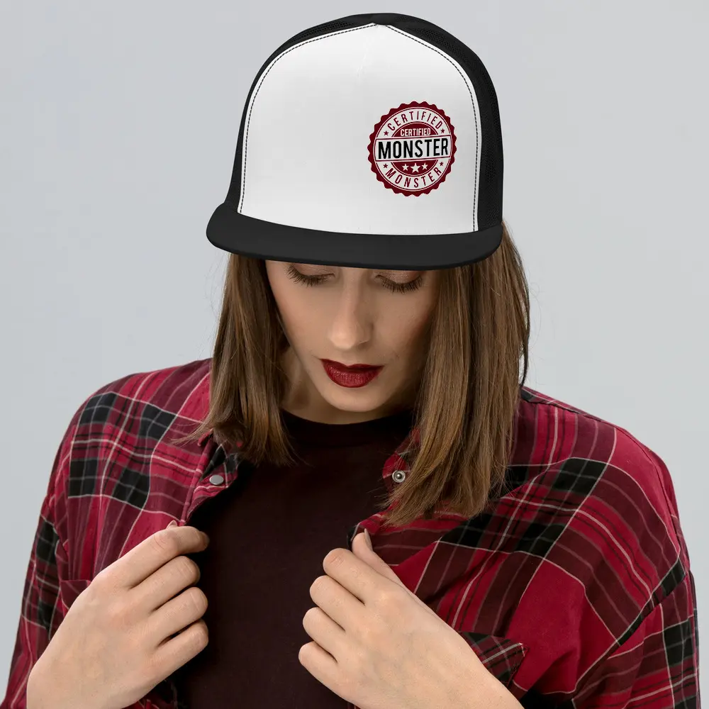 MONSTER Certified Trucker Cap - Durable Design for Trucking, Ideal for Outdoor Use
