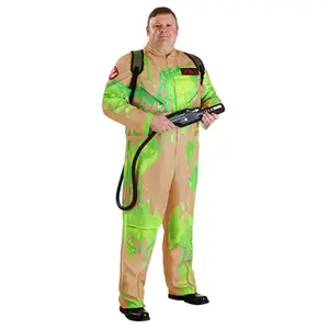 Plus Size Slime-Covered Ghostbusters Costume for Adults