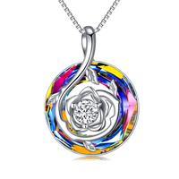 Volcano- Created Round Austrian Crystal