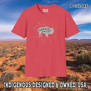 Navajo Nation Bison Shirt Cotton - First Nations, Inuit People, Native American Cultures