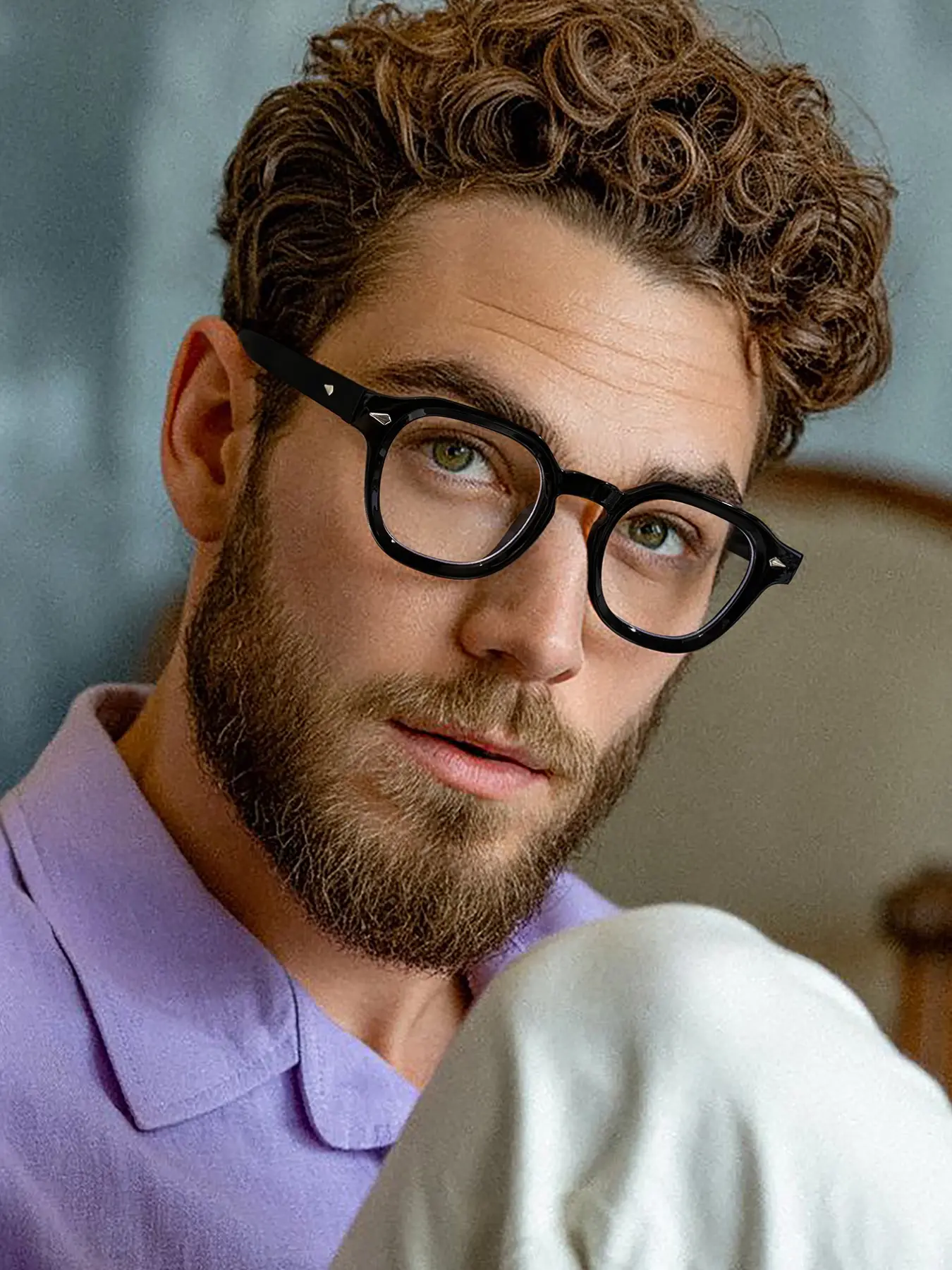Simple Casual Small Square Flat Mirror Frame, Fashionable Frames, Unisex Basic Style, Trendy Casual Glasses, Anti-Blue Light, Lightweight Comfortable, Daily Wear, Student Preferred