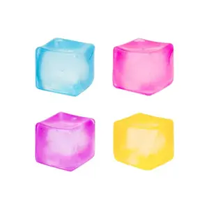 Ice Cube Shape Squishy Ball | Jelly Texture Pull & Squish - Non-Toxic Stress Relief Toy for Kids/Adults