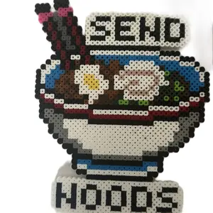 Fuse bead perler hand made necklace noodles