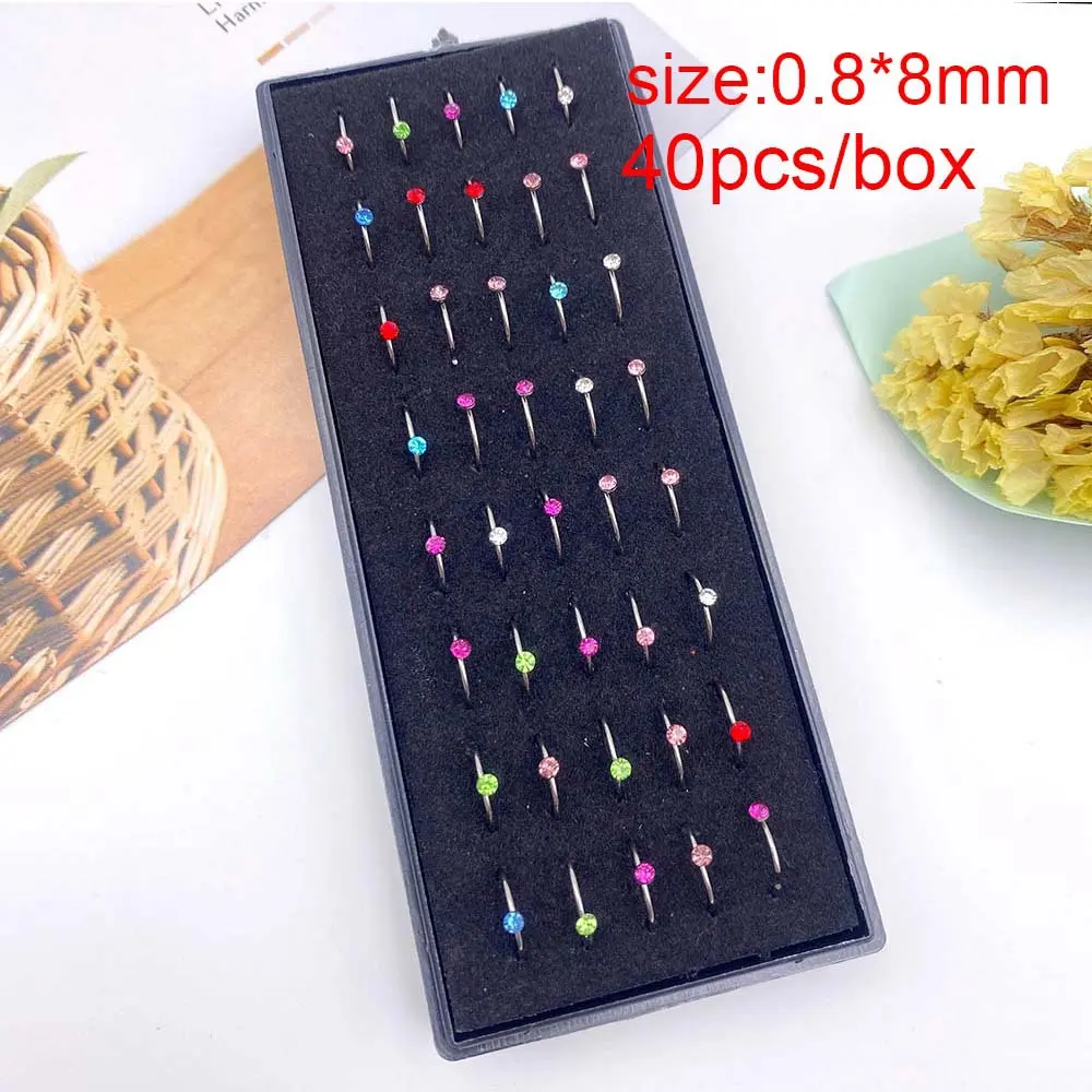 40 pieces/box set of steel colored drill