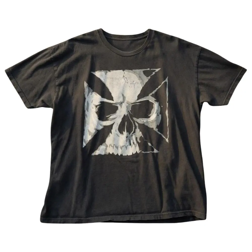 Fractured Bone Graphic Shirt, Shattered Skull Grunge Tee, Gift For Woman, Casual Streetwear, Trending Shirt