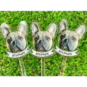 Print YOUR Dog Pet Stir Sticks, Signature Drink, I Do Too & Dog Of Honor, Watercolor Acrylic Cocktail Stirrers, Wedding Swizzle