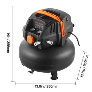 VEVOR 6 Gallon Air Compressor 1.7 HP 2.3CFM @ 90PSI Max Working Pressure 150PSI