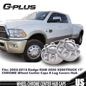 4pcs 17Inch 8Lug Wheel Center Caps Fit For 03-13 Ram 2500 3500 & 06-08 Ram 1500 New