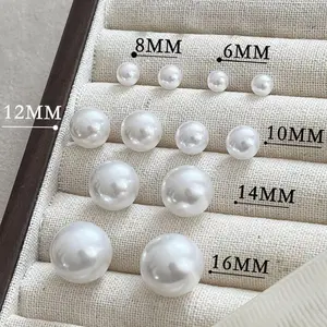 Women's Pearl Stud Earrings High-end Sense Elegant Earrings Fashion Niche Simple Versatile Accessories