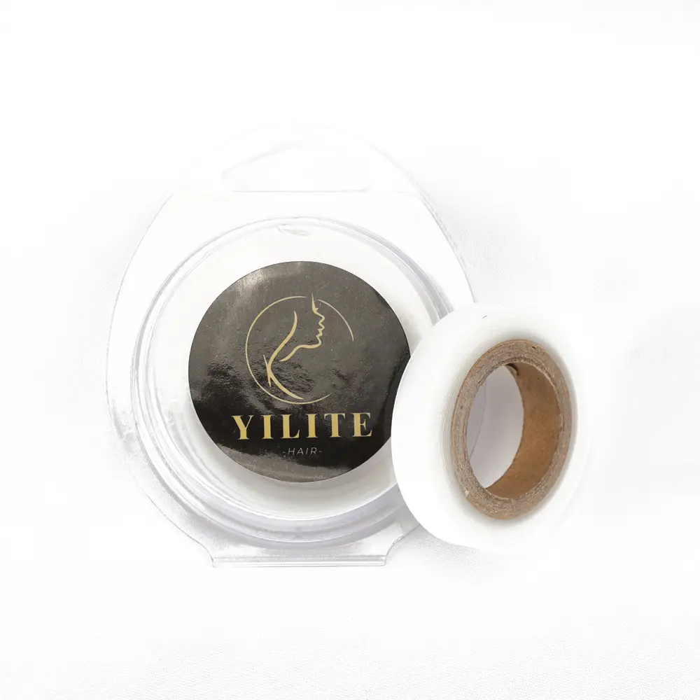 YILITE Single-Sided Invisible Tape for Tape-In Hair Extensions, Pre-Cut Edge Roll Form Adhesive, 1PC 274x0.8cm/108x0.3in Hair Extension Accessory