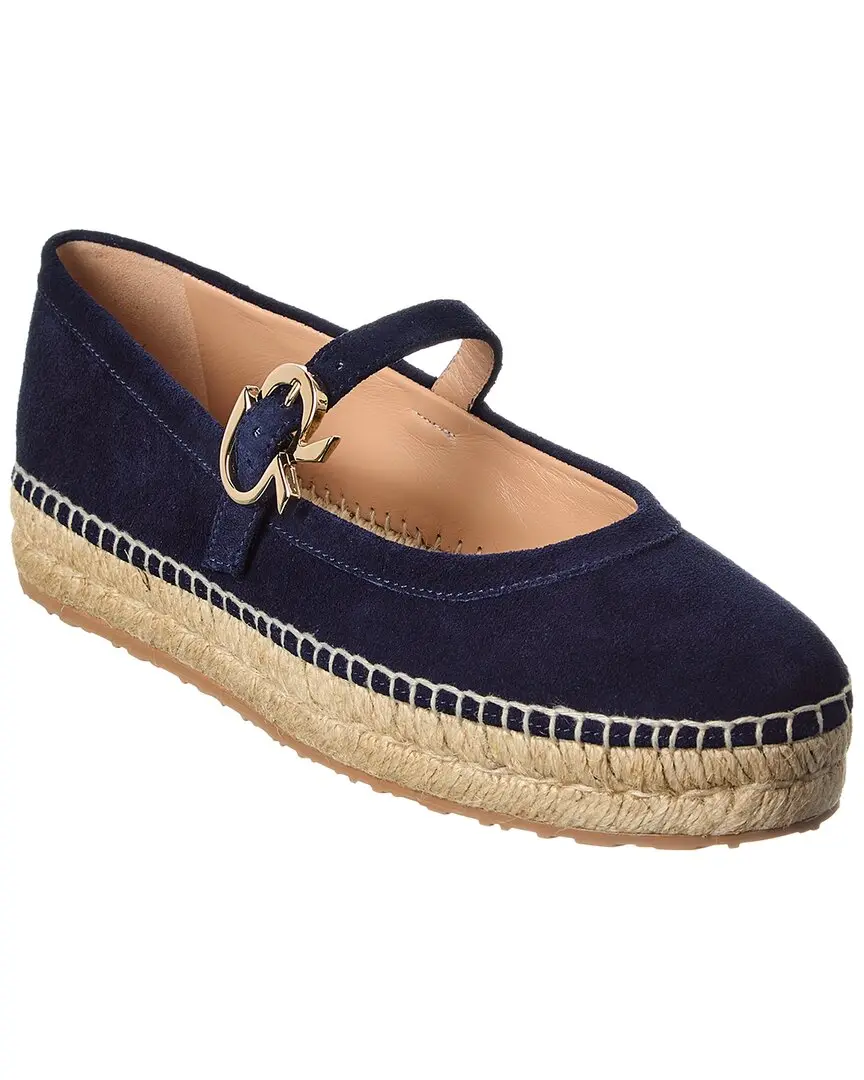 Gianvito Rossi Elda Suede Espadrille