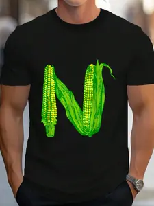 100% Cotton Retro Nebraska Corn Souvenir Vintage Maize Grain Farming T-Shirt Women's Men's Graphic Tee Crew Neck summer vacation Tops