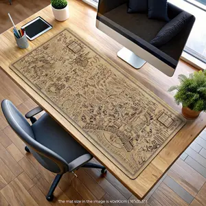 Hogwarts Map Mouse Pad, Marauder's Map Desk Mat, Wizarding World Gaming Pad, Popular Movie Character Mouse Pad, Magic Gift