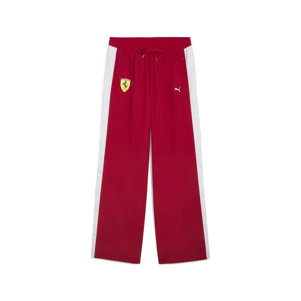 PUMA Mens Scuderia Ferrari Drivers T7 Oversized Pants Casual - Red