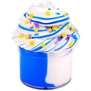 Slime Party Favors – Blue Slime Toy (7 oz), Soft & Non-Sticky, No Mess, Stress Relief Sensory Play, Safe & Non-Toxic – Classroom Prizes, Birthday Gift for Boys & Girls, Kids Party Supplies