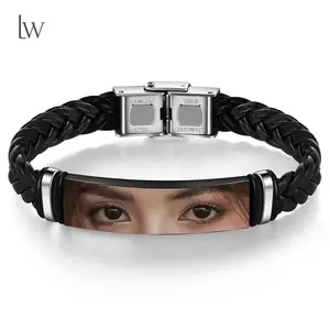 Personalized Eyes Photo Bracelet for Men