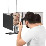 Umitec Adjustable 3-Way LED Vanity Mirror with Lights - Portable Trifold Grooming Mirror for Shaving, Self Care Gadgets, Unique Cool Gifts for Him, Mens Gifts for Adults