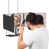 Umitec Adjustable 3-Way LED Vanity Mirror with Lights - Portable Trifold Grooming Mirror for Shaving, Self Care Gadgets, Unique Cool Gifts for Him, Mens Gifts for Adults