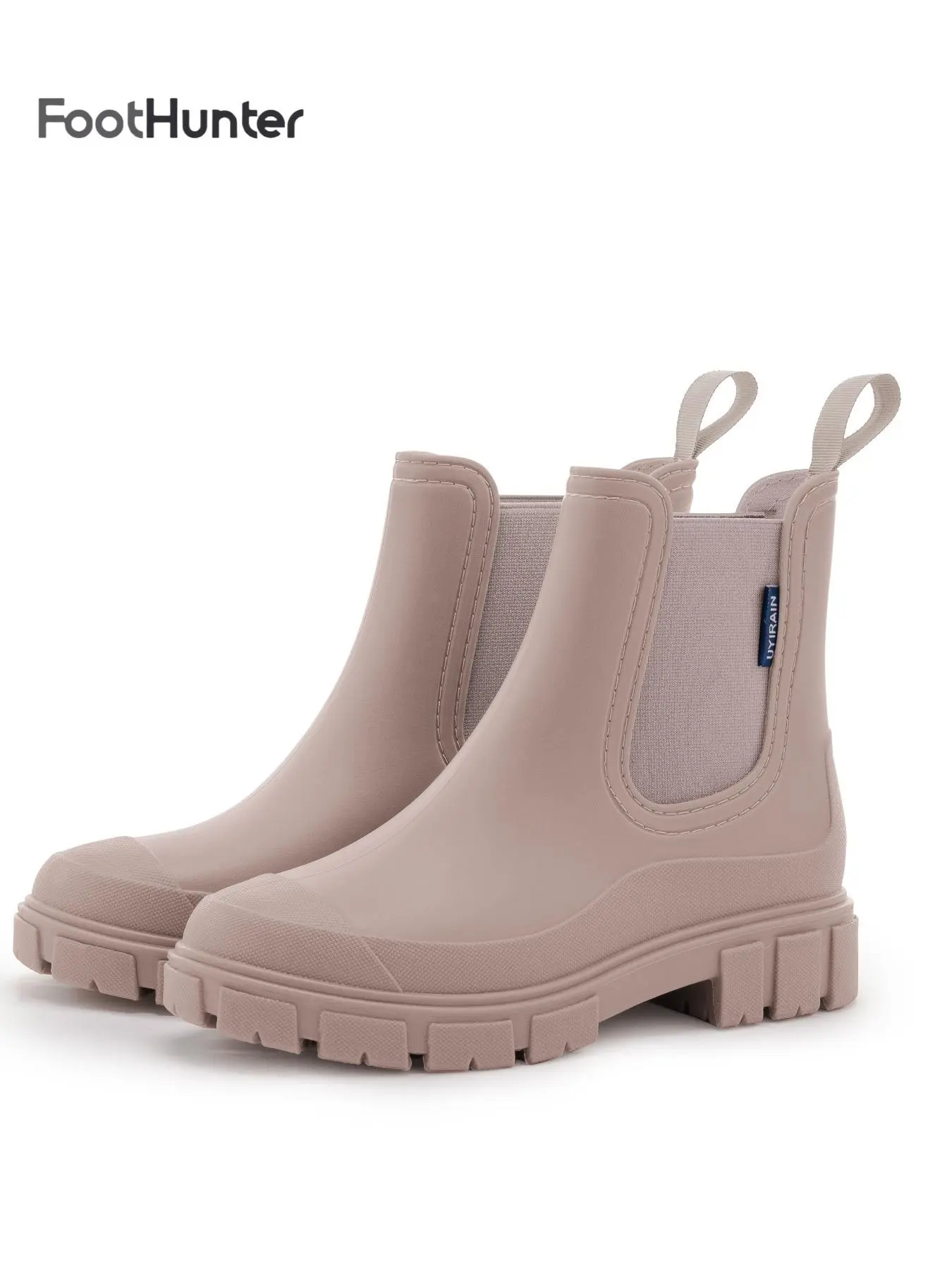 Women's Fashionable Solid Color Boots, Casual Waterproof Non-slip Ankle Boots for Daily Wear, Female All-match Trendy Shoes, Waterproof Footwear, Modern Boot, Anti Slip Boots