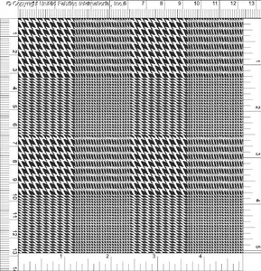 Crepe Techno Printed Clem Knit Fabric by the yard, Stretch Crepe Prom Dress Fabric, ZigZag Pattern