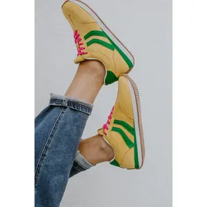 Corky's Yellow Green Combo Kickoff Sneakers