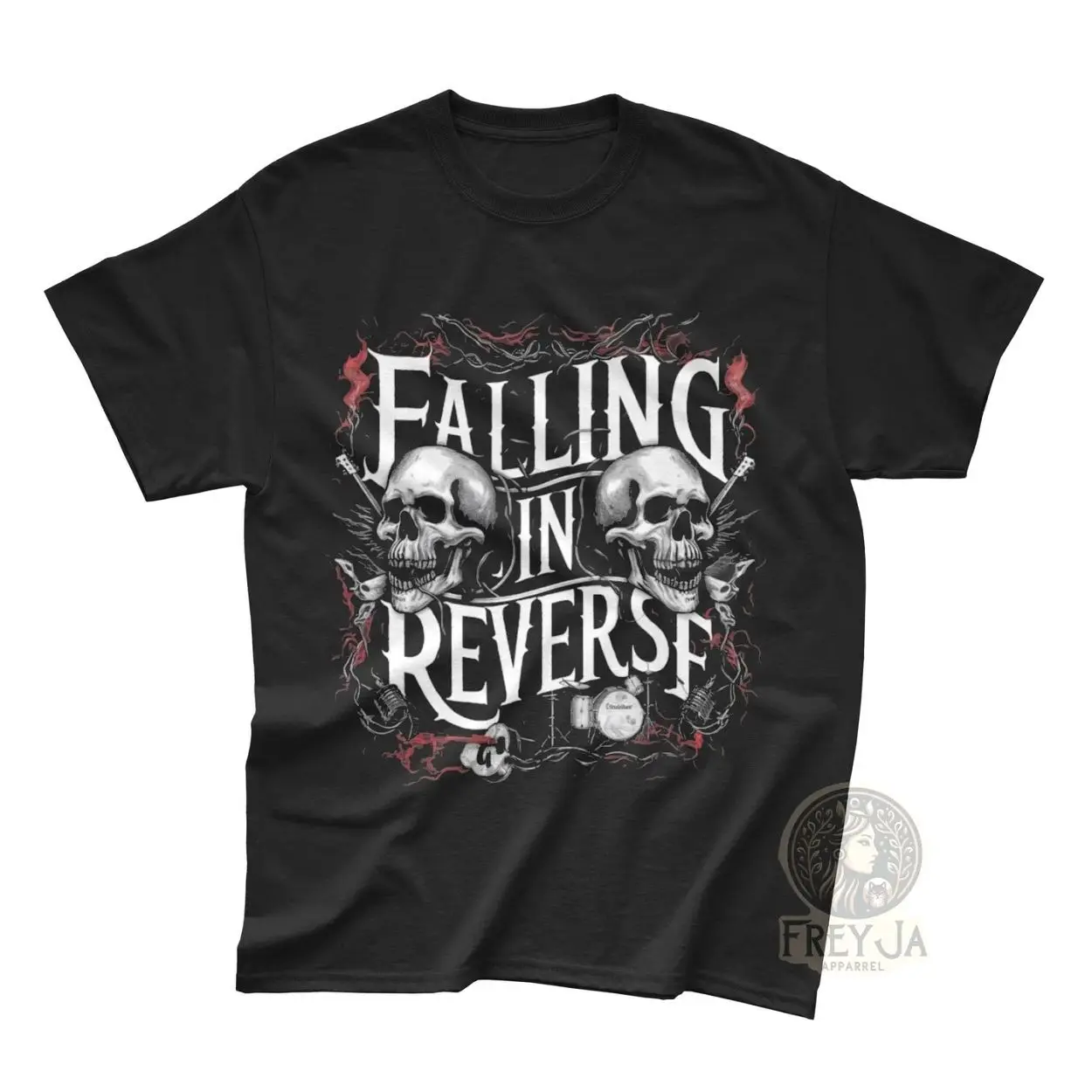 Falling In Reverse T-Shirt - Unisex Rock Music Band Tee - Rocker Style Shirt - Concert Apparel Gift - Falling In Reverse Merch W2E