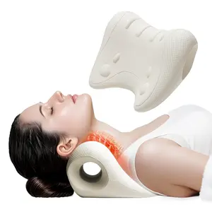 Cervical Traction Relaxer - Spine Alignment Stretcher for Neck & Shoulder Tension, TMJ Relief, Tension Headache Support, Pinched Nerve Aid, Nerd Neck Curvature Assist