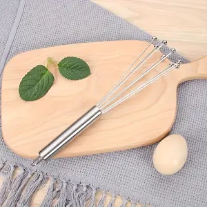 Stainless Steel Handheld Pearl Egg Cream Mixer, Kitchen Baking Tool
