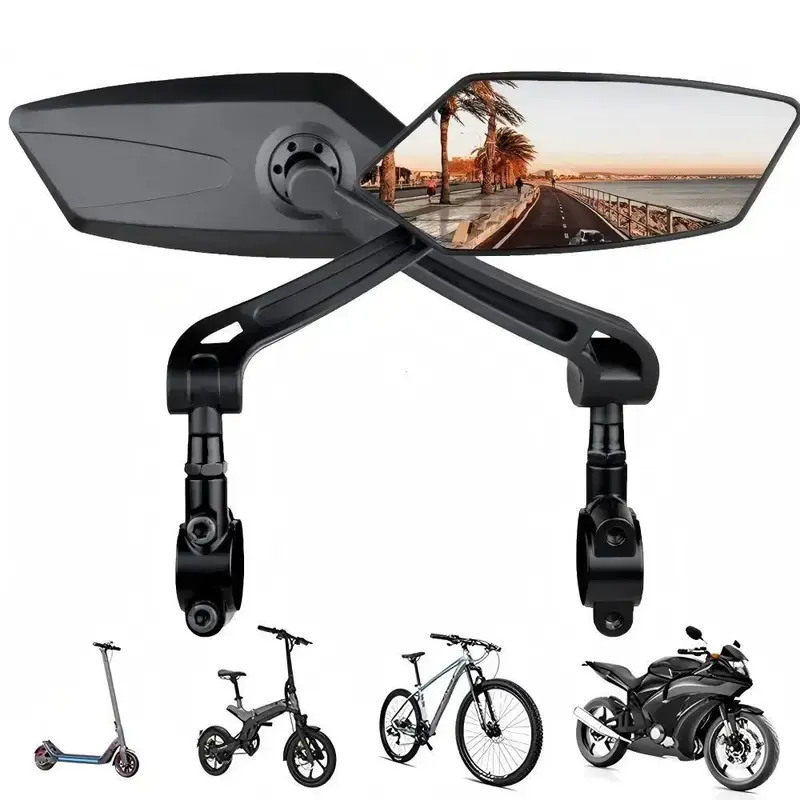 2026 Adjustable Bike Mirrors,Accessories Bike Side Mirror,HD Flat Reflective ,Mountain Bike Rearview Mirror for Handlebars