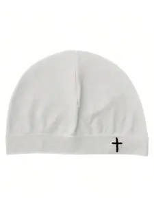 Cross Stitch Beanie Hat, Adjustable High-Quality Elastic Design, Unisex, Simple Timeless Style, Perfect Travel Companion