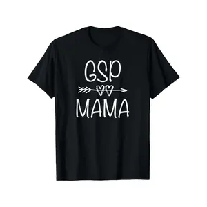German Shorthaired Pointer Mom Cute GSP Mama T-Shirt, Outdoor Cotton Tee, Sizes S-XXXL, Gift, Short Sleeve graphic tee men's t shirts funny graphic tee