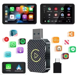 【Yurnlv】2 in 1 Wireless Apple CarPlay Adapter, for both Apple and Android,converts wired to wireless, suitable for factory wired CarPlay cars from 2016+