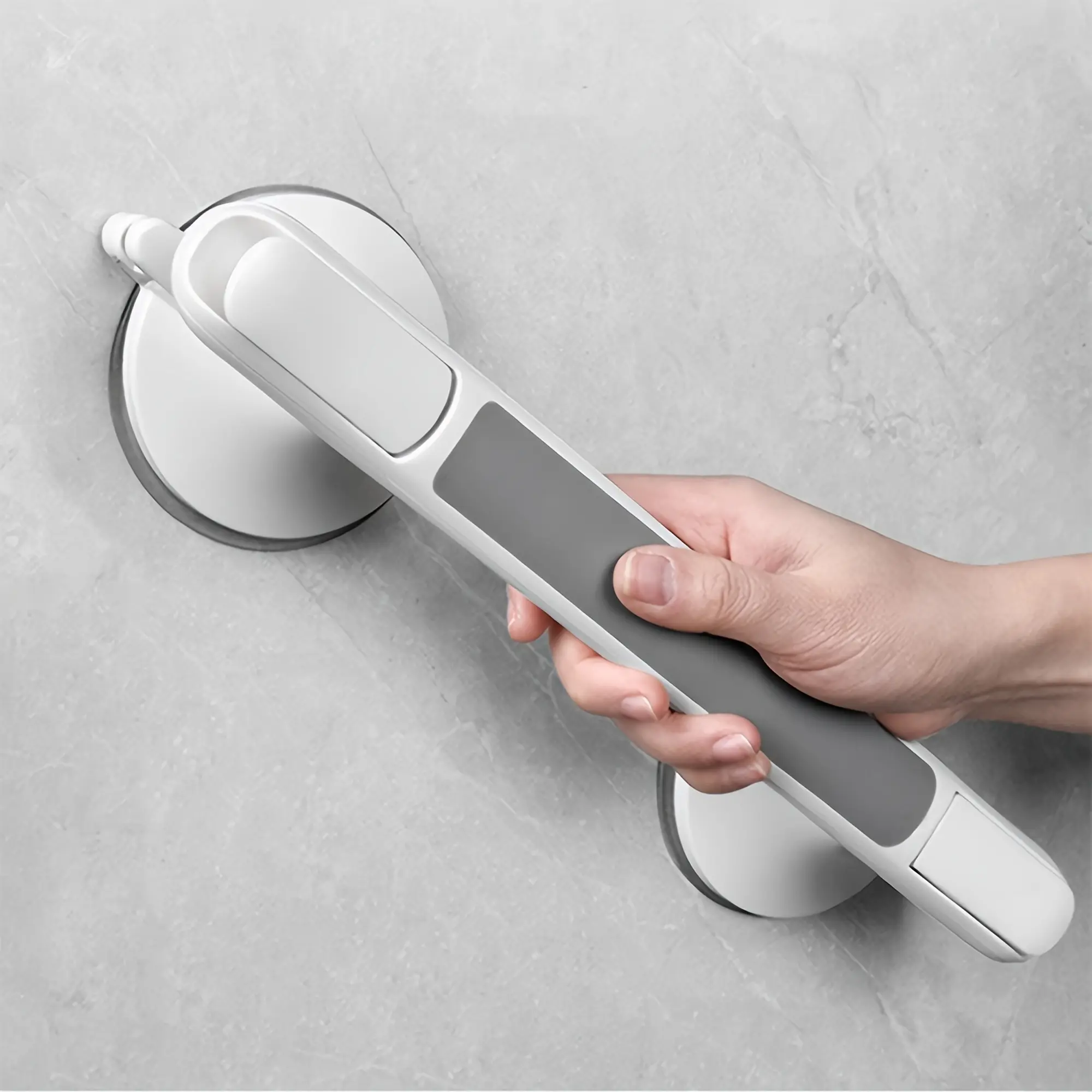 Household safety handrails, suitable for the elderly, no need to punch holes, non-slip suction cup handrails, reusable, suitable for ceramic tiles, glass and hard plastic surfaces, suitable for bathrooms, toilets, living rooms, kitchens, Home