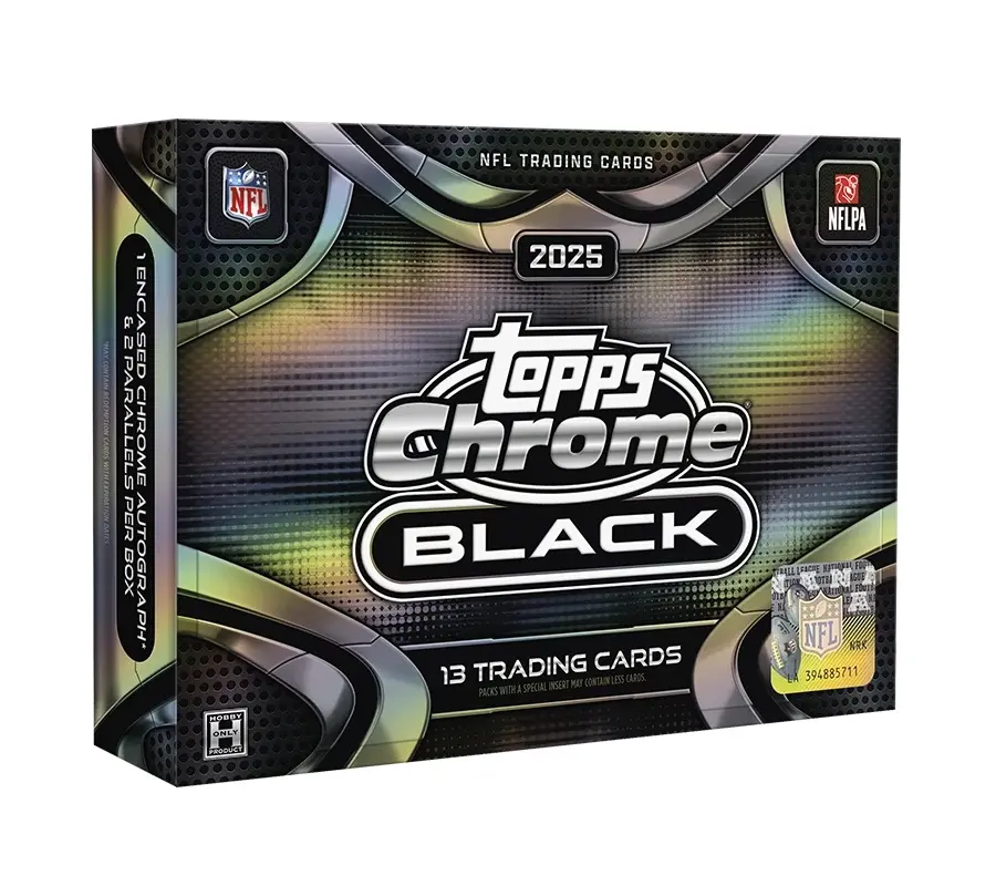 BREAK 1767: 1X 2025 TOPPS CHROME BLACK NFL FOOTBALL HOBBY BOX
