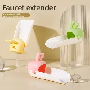 Silicone Cute Rabbit Faucet Extender Bathroom Toilet Kitchen Universal Water Hose Splash Proof Diverter