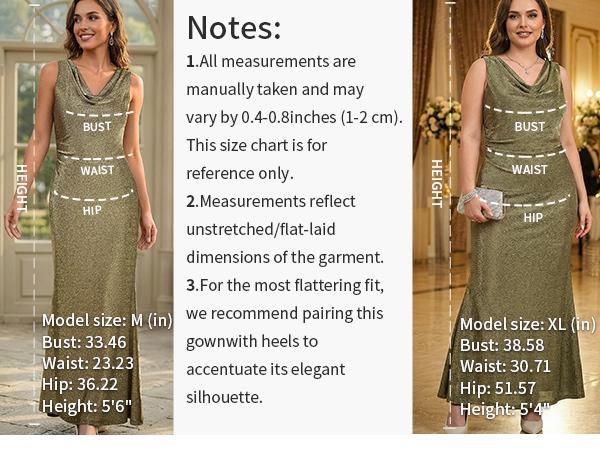 Women's Formal Dresses for Wedding Guest,Cowl Neck Bodycon Dress,Mermaid Evening Gowns Cocktail Dresses for Women LQ299
