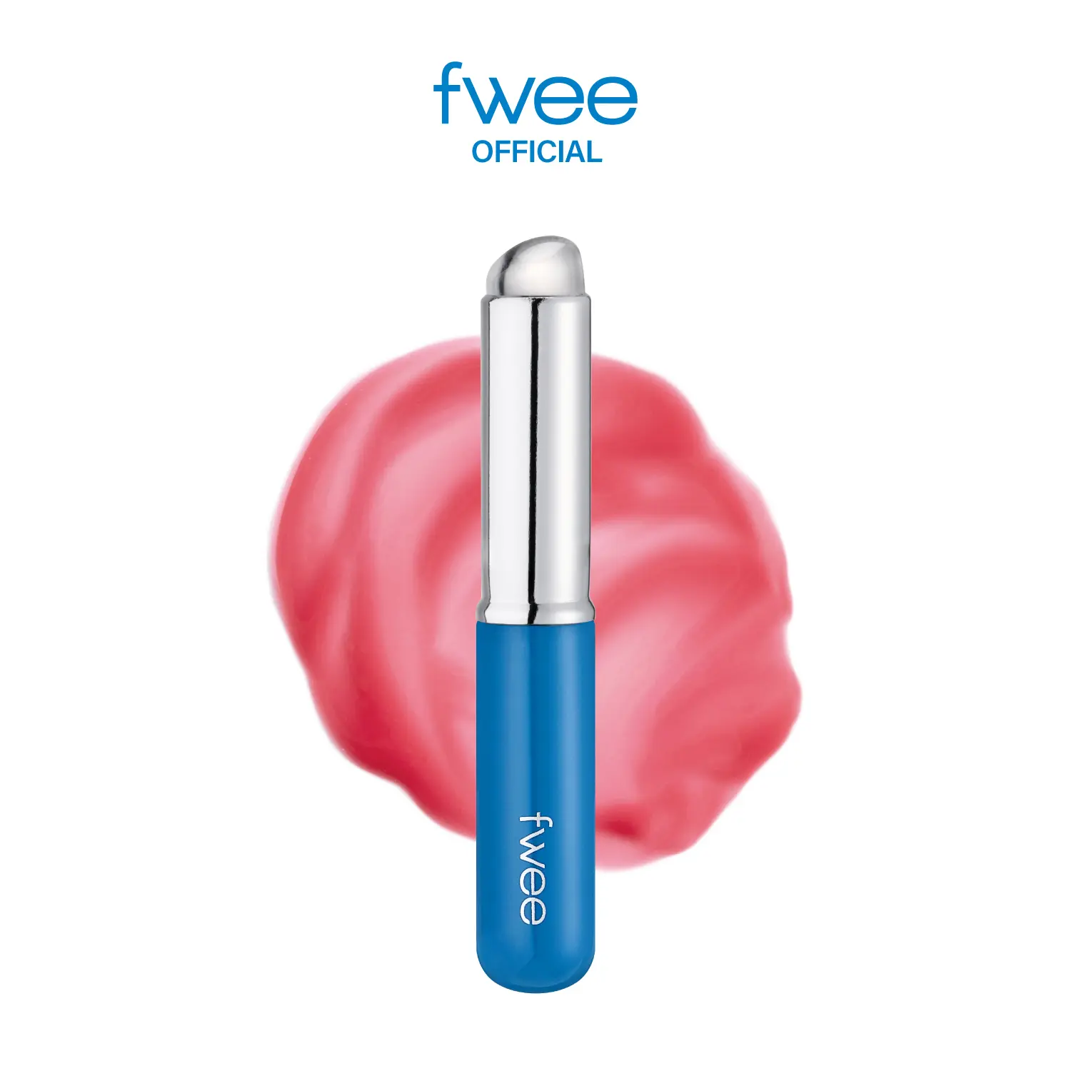 (2 Mini versions) fwee Silicone Makeup Brush | Multi-Use Applicator with Soft Silicone Tip & Portable Cap | Travel Makeup Brush with Lid for Lips, Blush, Contour and Face