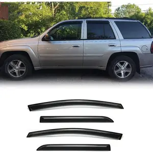 Original Side Window Wind Deflector, 4pcs Out-Channel Nice Rain Guards Set, Window Visor fit for 2002-2009 Chevrolet Trailblazer Automotive Truck
